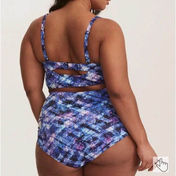 Torrid Underwire Push-Up Strapless Bikini Top & Swim Bottoms